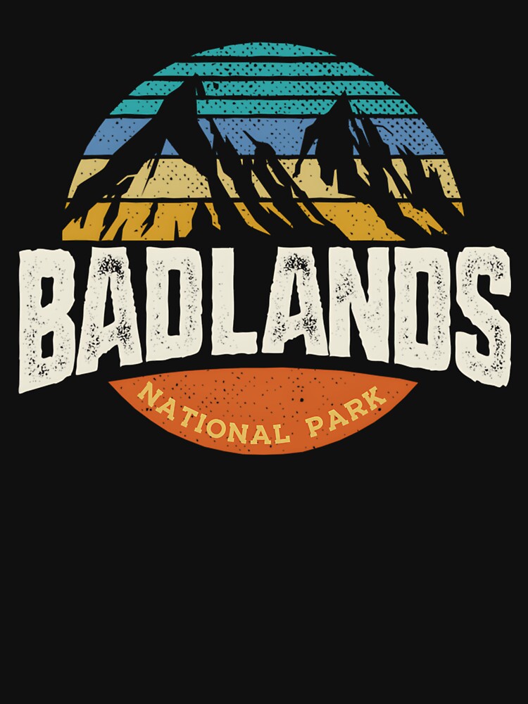 Badlands National Park Vintage Mountain Sunset by Sashakis