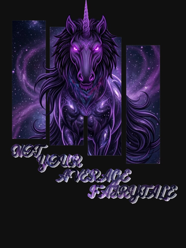 Not Your Average Fairytale - Dark Mystic Unicorn Art by thazinart