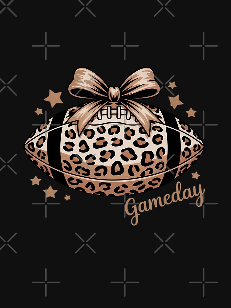 Game Day Football Leopard Coquette Bow Touchdown Season by FndPardaL