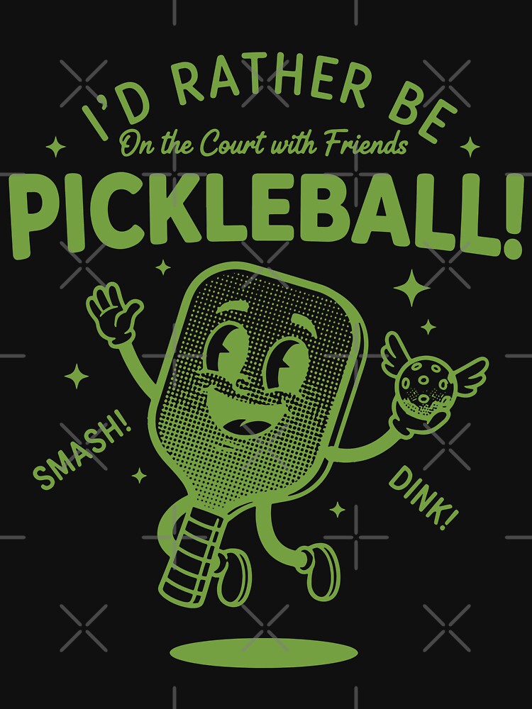 Pickleball Id Rather Be On The Court With Friends by LuminOrb