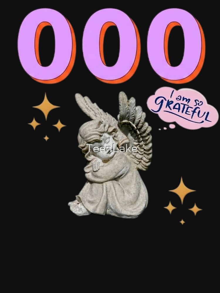 000 Angel Number Design | Aesthetic | Manifest | Manifestation | Grateful | Angels | Spiritual | Gratitude Journals | Pink |  tshirts, mugs, stickers, posters by TeenLake