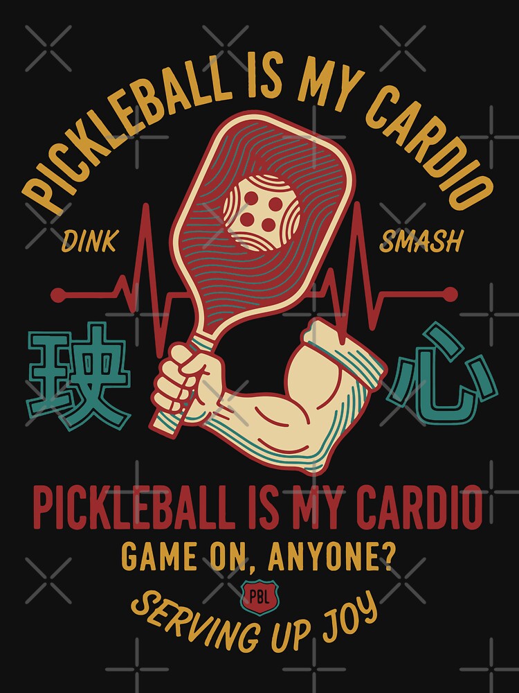 Pickleball Is My Cardio Funny Player Love by LuminOrb