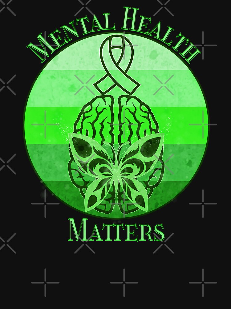 Mental Health Awareness Mental Health Matters Retro Sunset by MythikCreationz