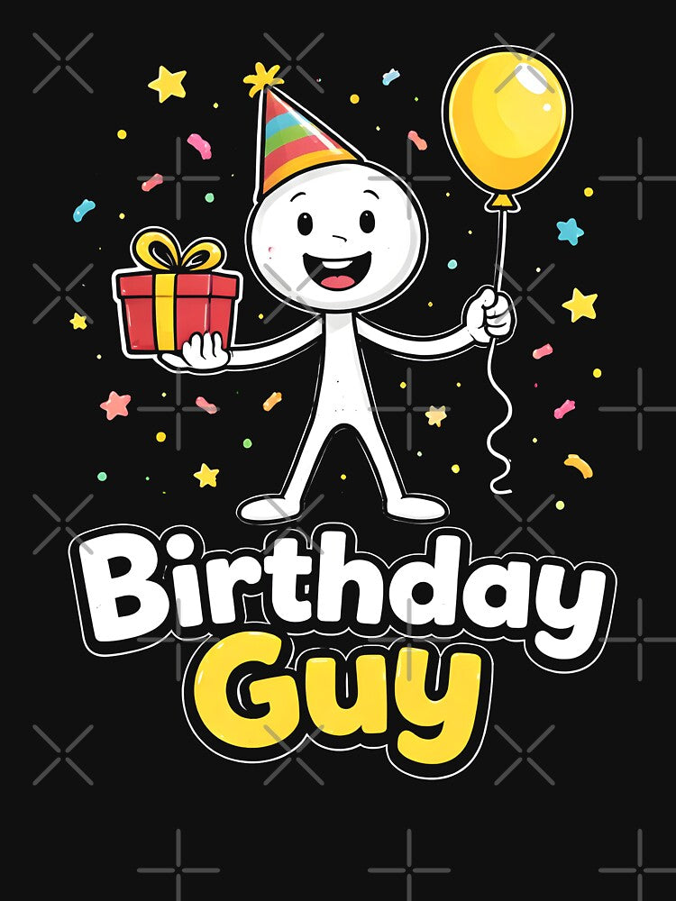 Birthday Guy Funny Smile Face by NQArtist