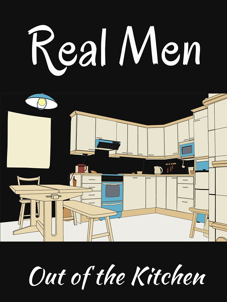 Real Men Stay Out of the Kitchen,funny gift christmas by piskwi