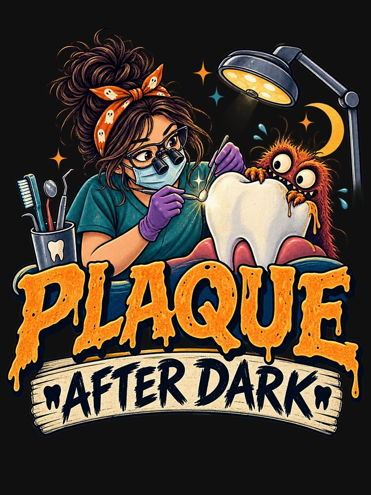 Halloween Dentist Plaque Humor by PunchDrop