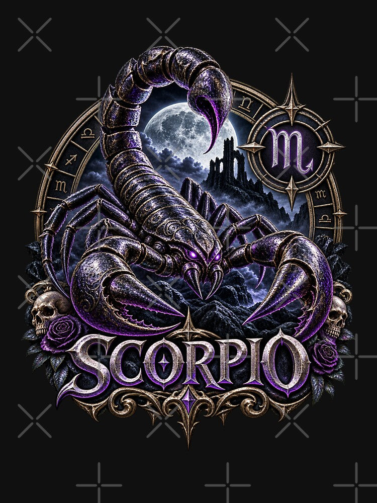 Scorpio – Dark Gothic Zodiac Scorpion by Kevin Shearer