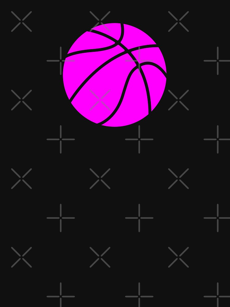 Minimalist Magenta Basketball Graphic by pattern-archive