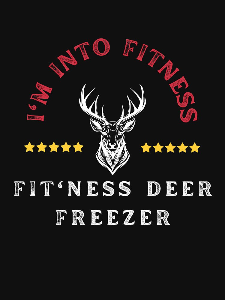 I'm into Fitness, Fit'ness Deer Freezer - Whimsical Deer Design by faicalart