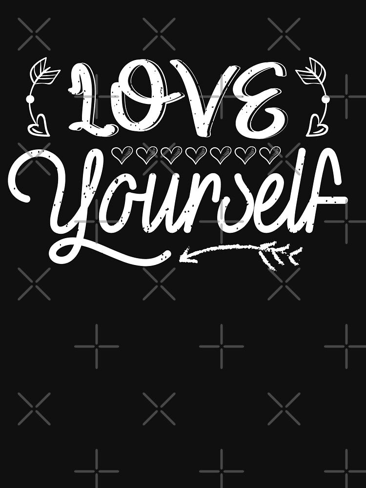 Love yourself motivational  text based design. by Moussa  Sussi