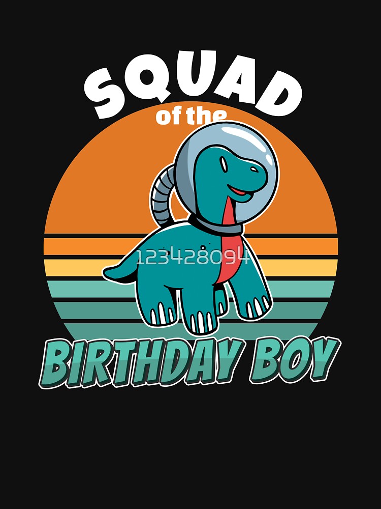 Squad of the Birthday Boy Space Party Gifts Family Matching by 123428094