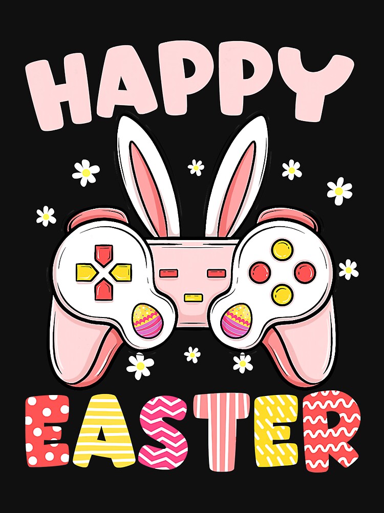 Happy Easter Day Video Game Controller Bunny Gamer by ericrichard059