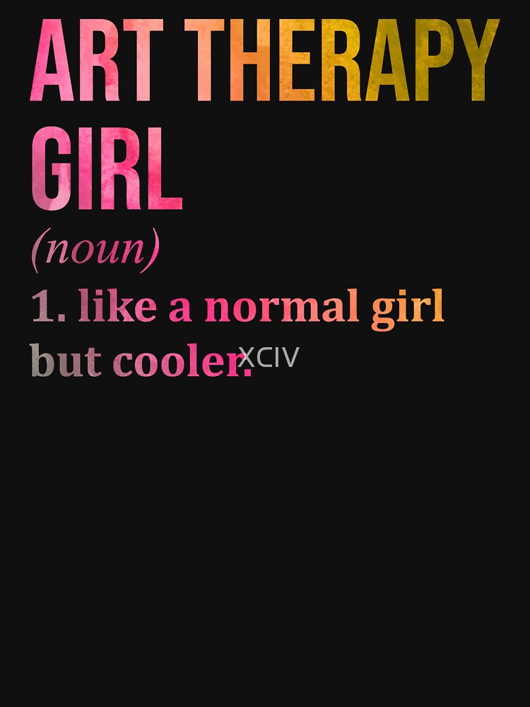 Art Therapy Girl Definition Art Therapist in Watercolor by XCIV