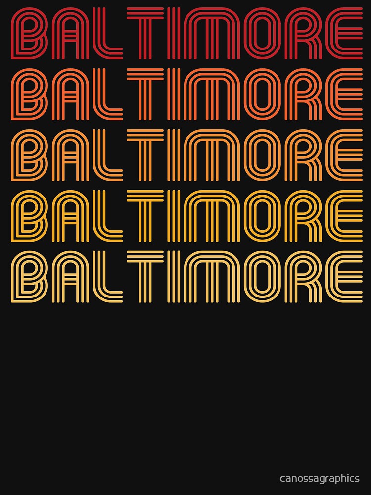 Retro Baltimore by canossagraphics