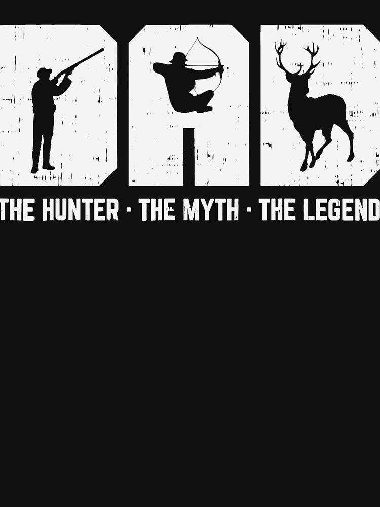 Dad Hunter Myth Legend Hunting Archery Deer Hunter Men Gift by ScottSlade