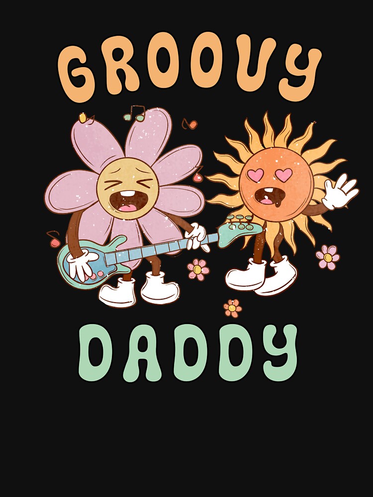 Groovy Daddy retro 70's Dad by onthemovedesign