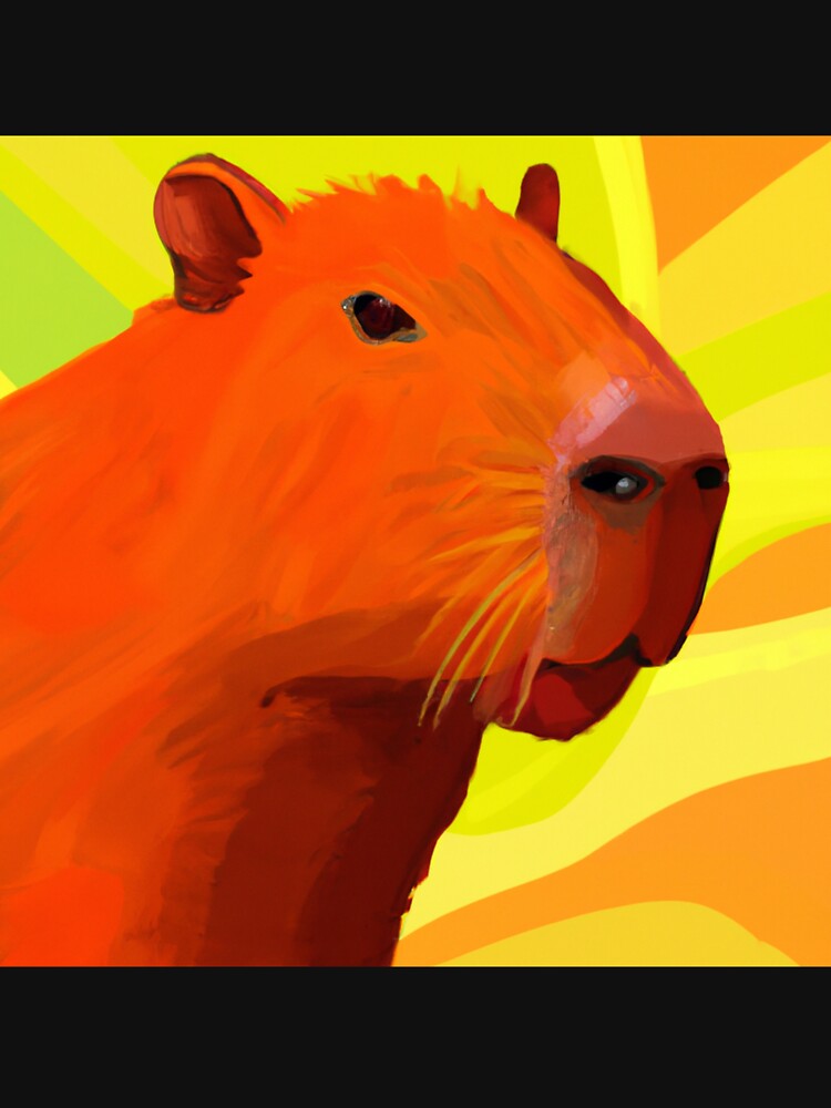 The Stoic Capybara by CatPaintStore