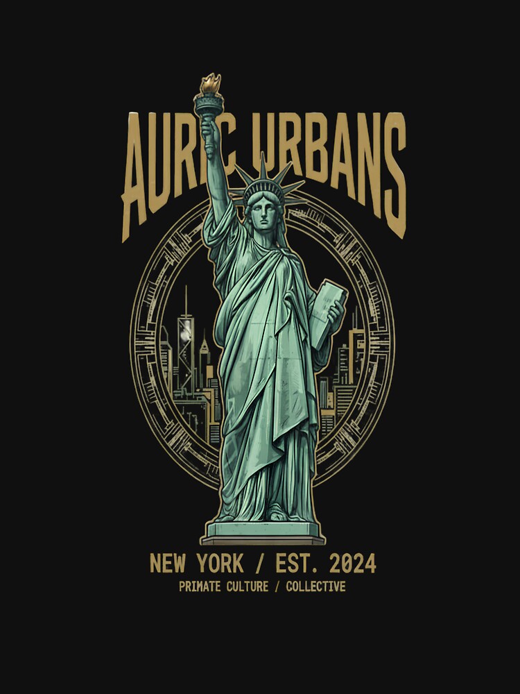 Auric Urbans New York - Statue of Liberty Vintage Streetwear by thazinart