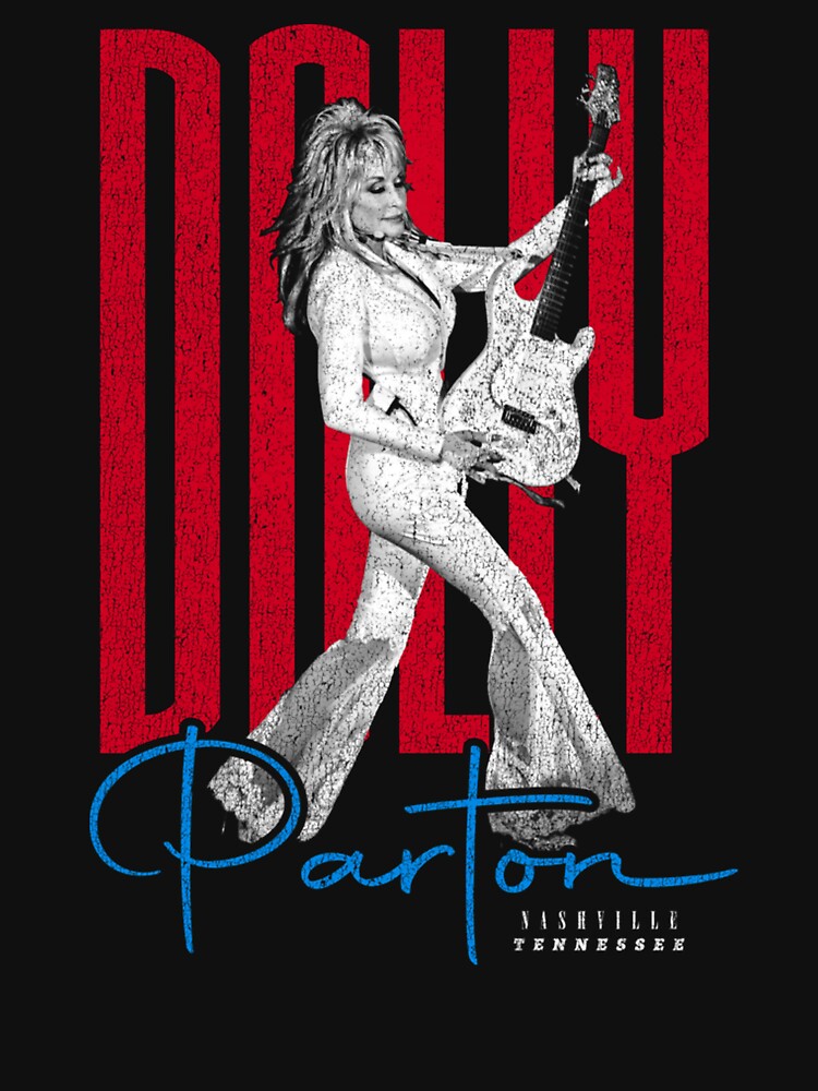 Parton Guitar Tennessee Country Music Legend Vintage by ostenlee
