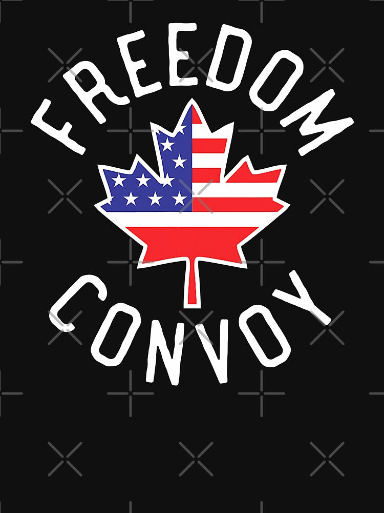 Freedom Convoy Support Canadian Maple American Flag by GardNewerd