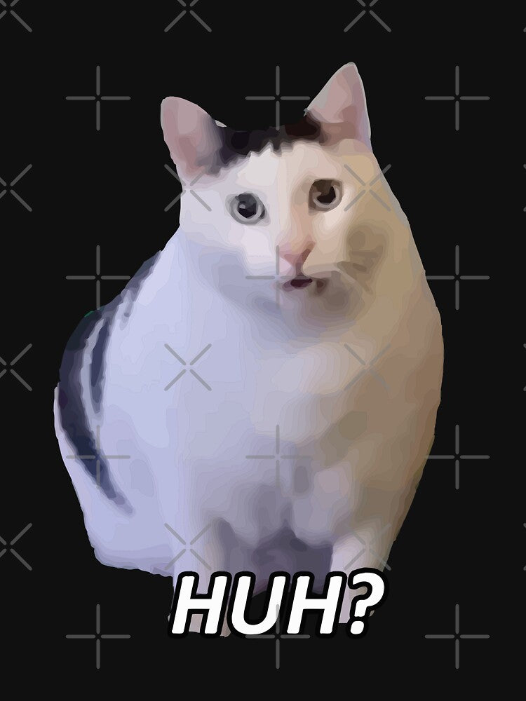 Huh Cat Meme Funny by IcePools