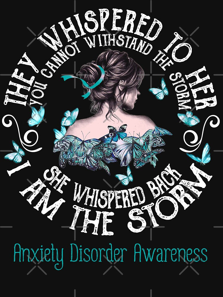 Women Anxiety Disorder Warrior I Am The Storm by Grooffos