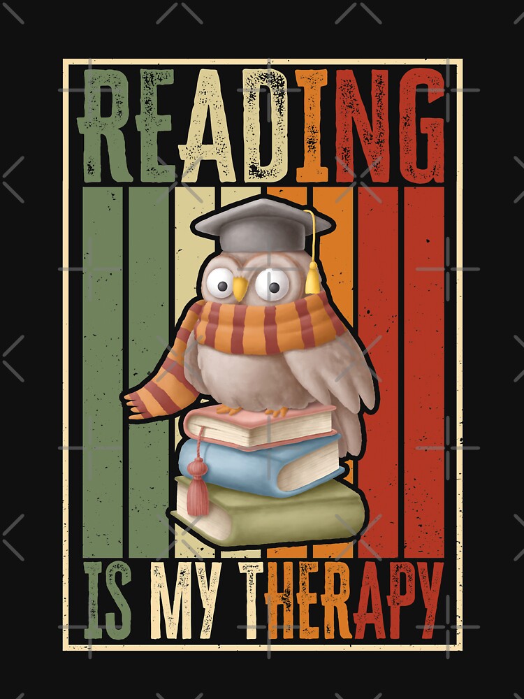 Reading is my therapy, Funny book lovers quote, Gift for book lover by AS-Shirts