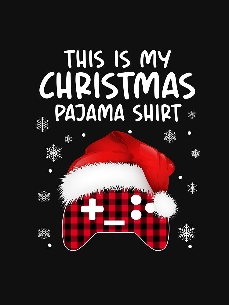 This Is My Christmas Pajama Santa Hat Plaid Video Game Lover by JadenEdmond