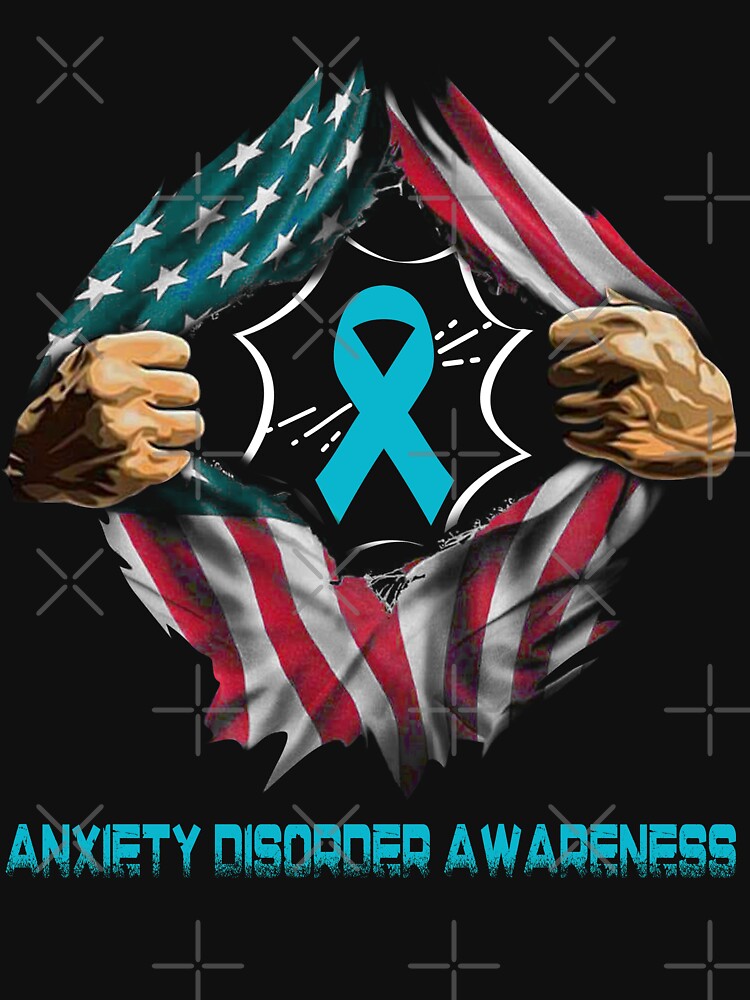 Anxiety Disorder Awareness American Flag by ArangoaStore