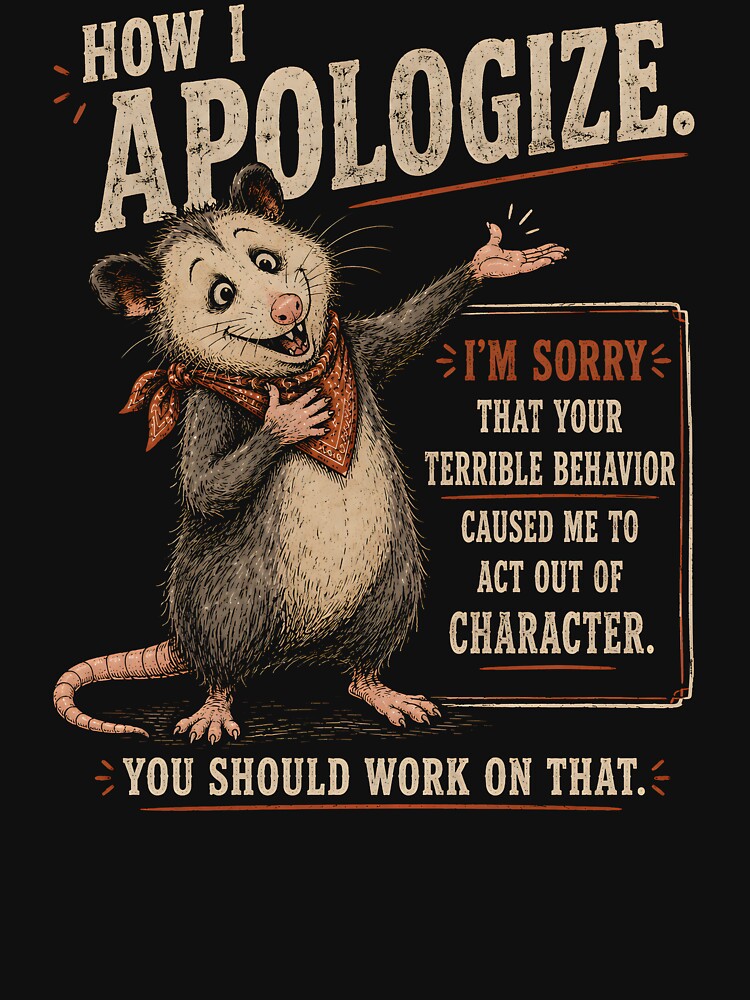 How I Apologize for Your Terrible Behavior by CelidaBonde