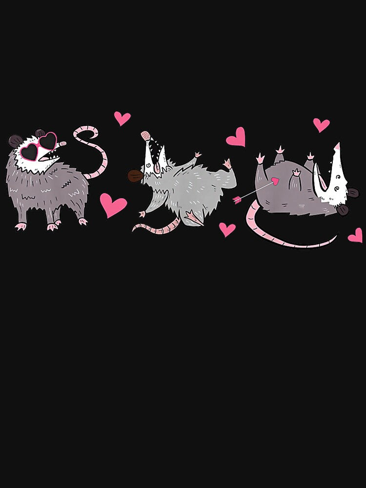 Funny Possum Heart Valentine Day Opossum Animal Lover Meme  , Opossum Gift For Mom Dad Kids by Opossum GIFT ★★★★★