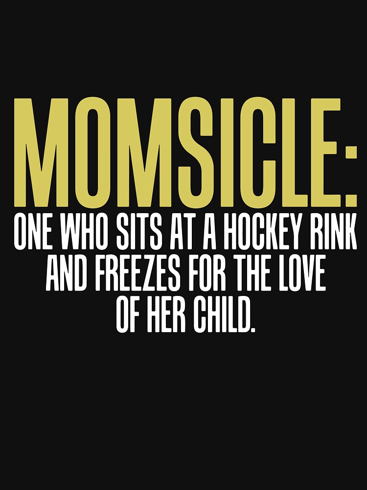 Momsicle Sits At Hockey Rink For Love Of Her Child by Helbon-art
