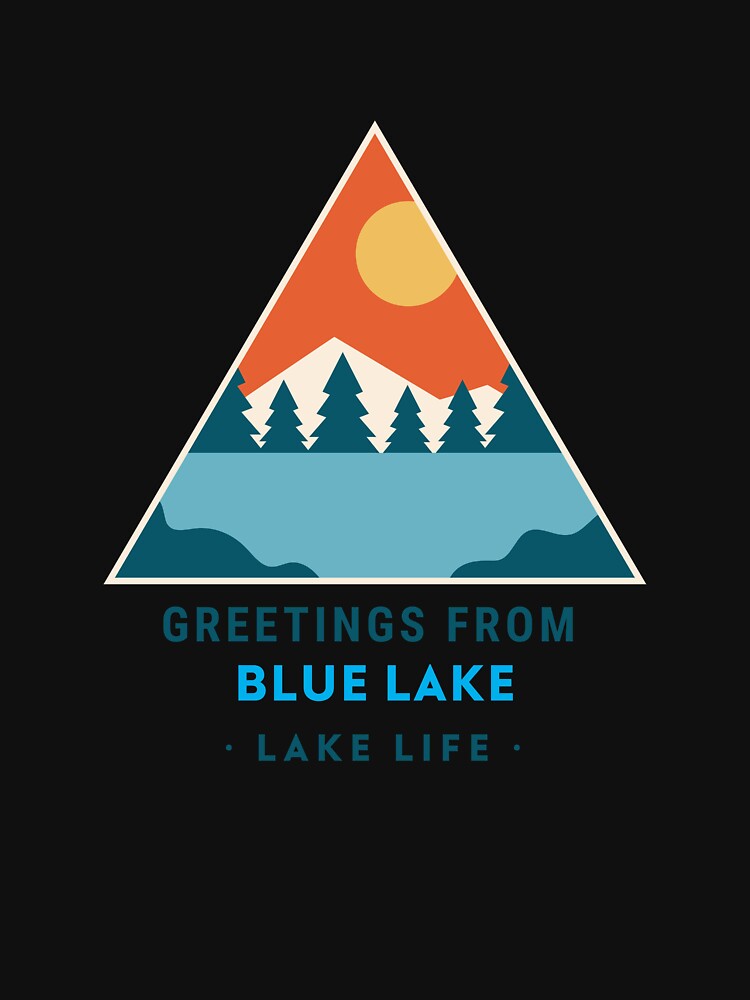 Lake Life - Greetings From Blue Lake by ThreadMosaicCo
