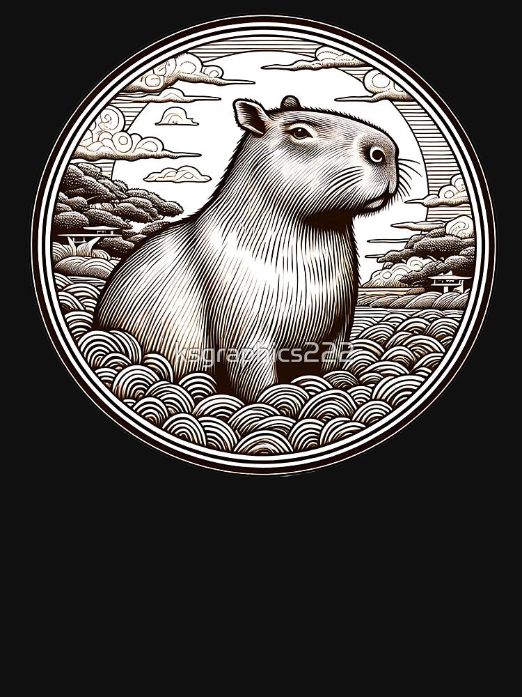 Capybara Art #51 | Capybara Lovers by ksgraphics222