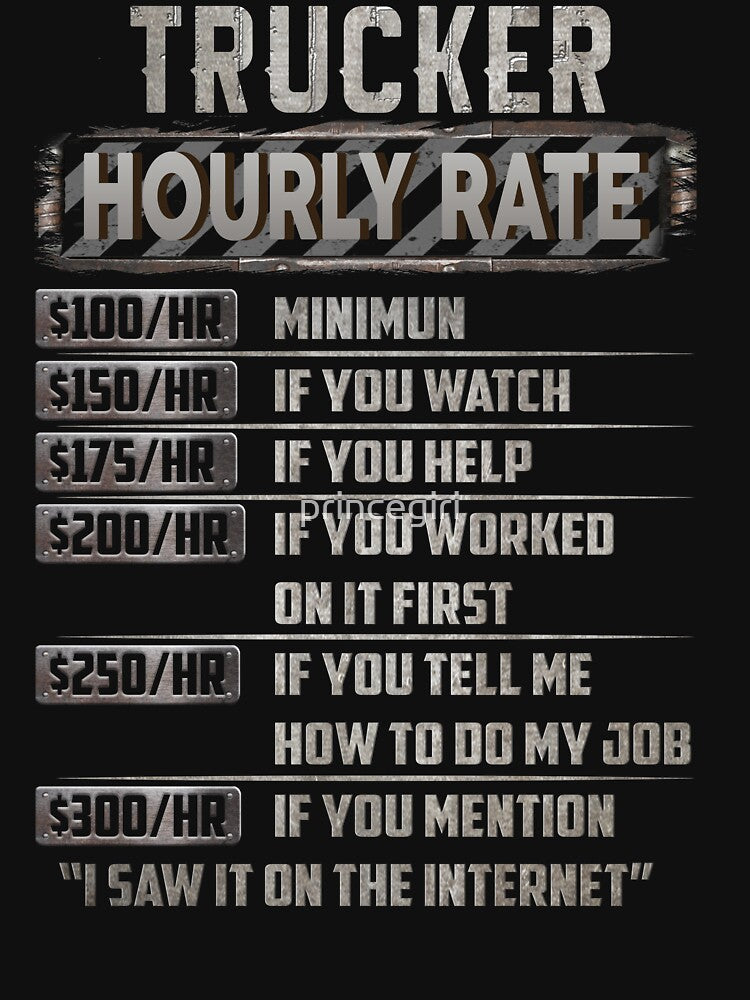 Trucker hourly rate by princegiri