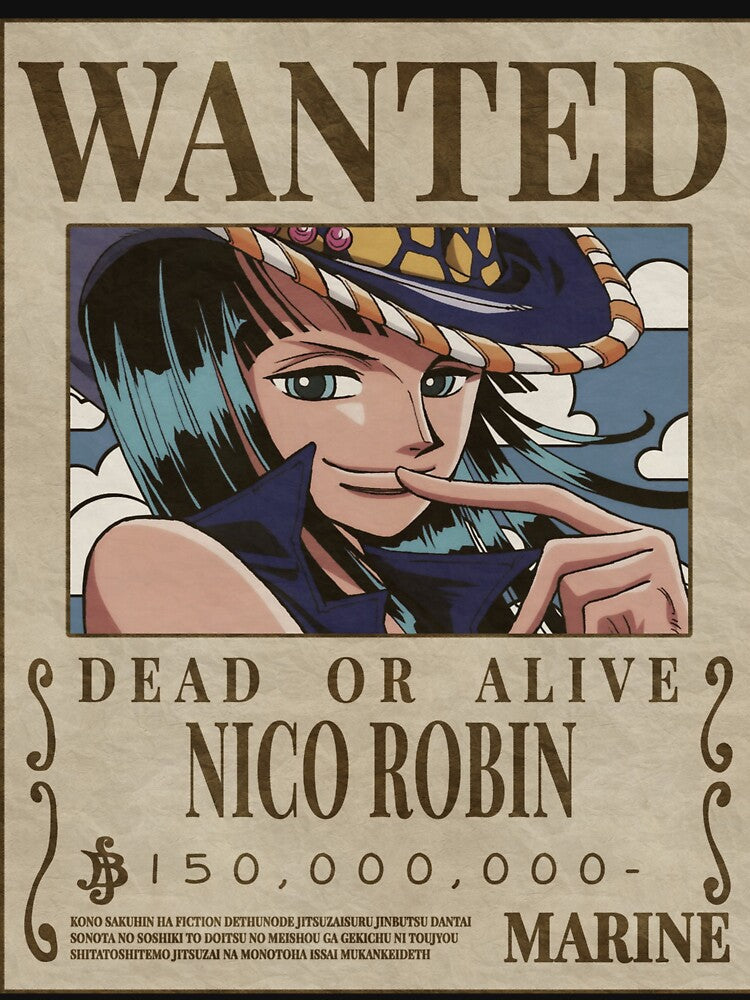 Wanted Dead Or Alive Nico Robin by JTravisDesigns Unisex