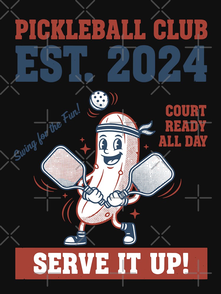 Pickleball Club Est 2024 Serve It Up Funny Player by LuminOrb