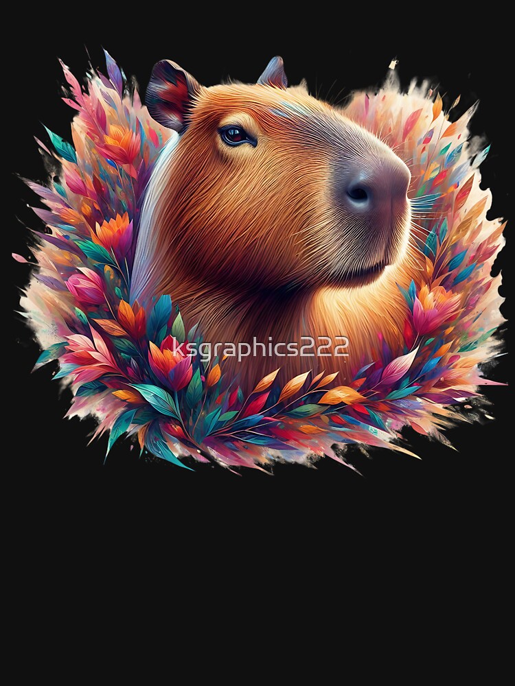 Capybara Art #49 | Capybara Lovers by ksgraphics222