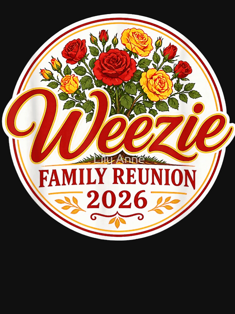 Weezie Family Reunion Red and Yellow Roses Floral Celebration Commemorative Design by StanaLuis