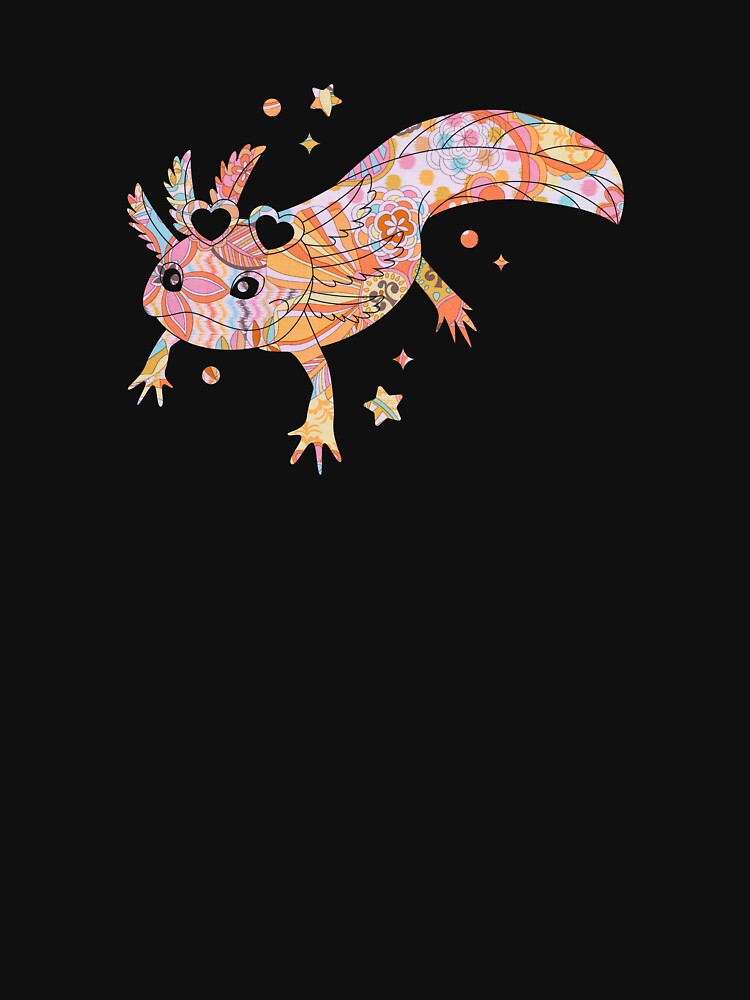 Axolotl Floral by 37jlee