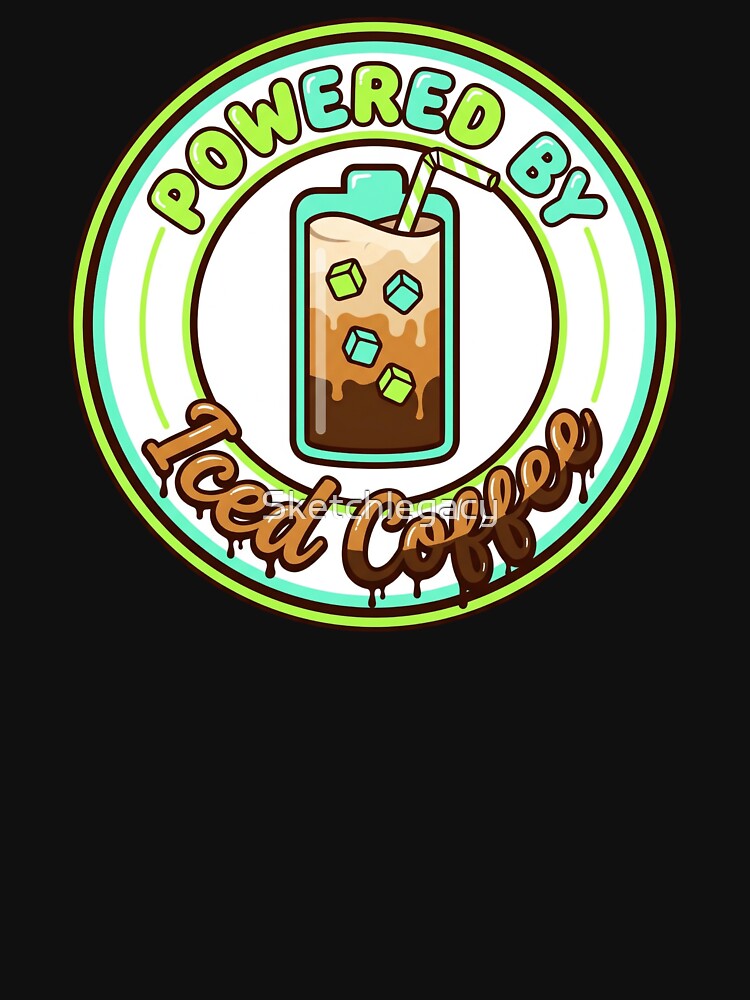 Iced Coffee Lover Retro Badge by Sketchlegacy