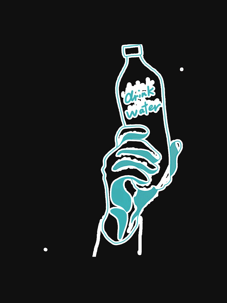 Hand Holding Water Bottle Motivational by SkyCloudBlue