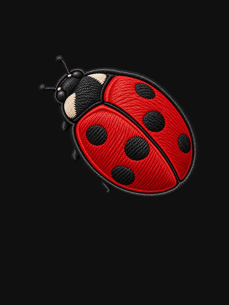 Realistic Embroidered Ladybird Patch Sticker Nature Lover Gift by ArcanePrintsxo