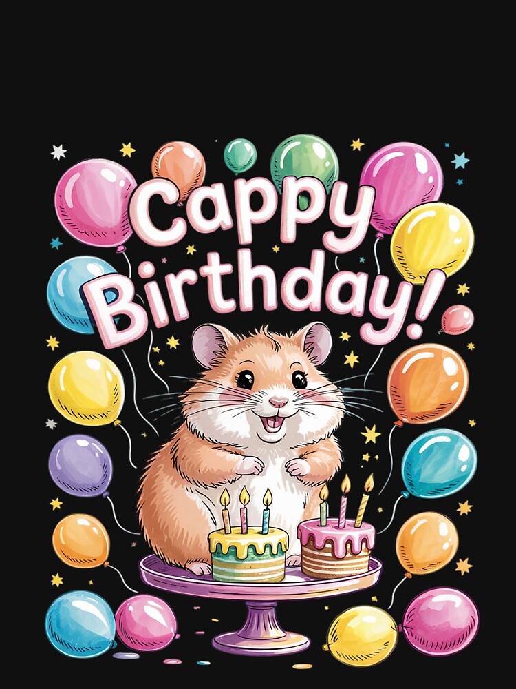 Capybara Cappy Birthday by MarryIsMonth