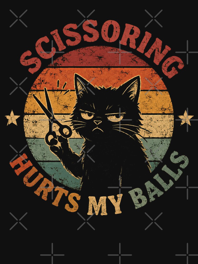 Scissoring Hurts My Balls Funny Cat Neutering Grooming Vet Humor by HumansStuck12