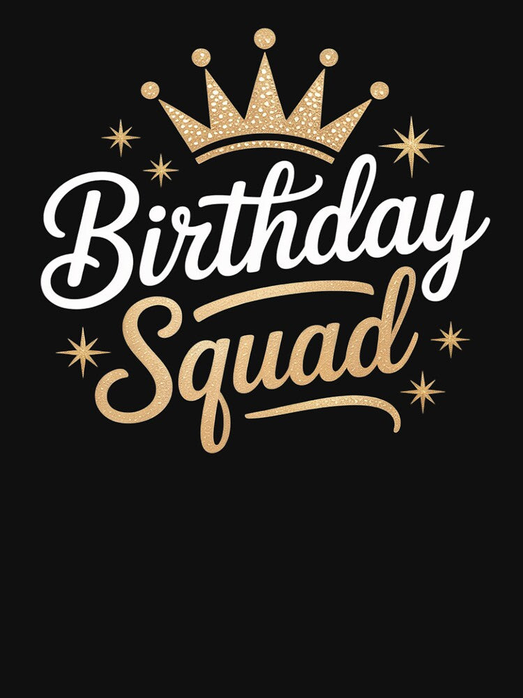 Birthday Squad Party Matching Family Group Birth Team by margaridroso