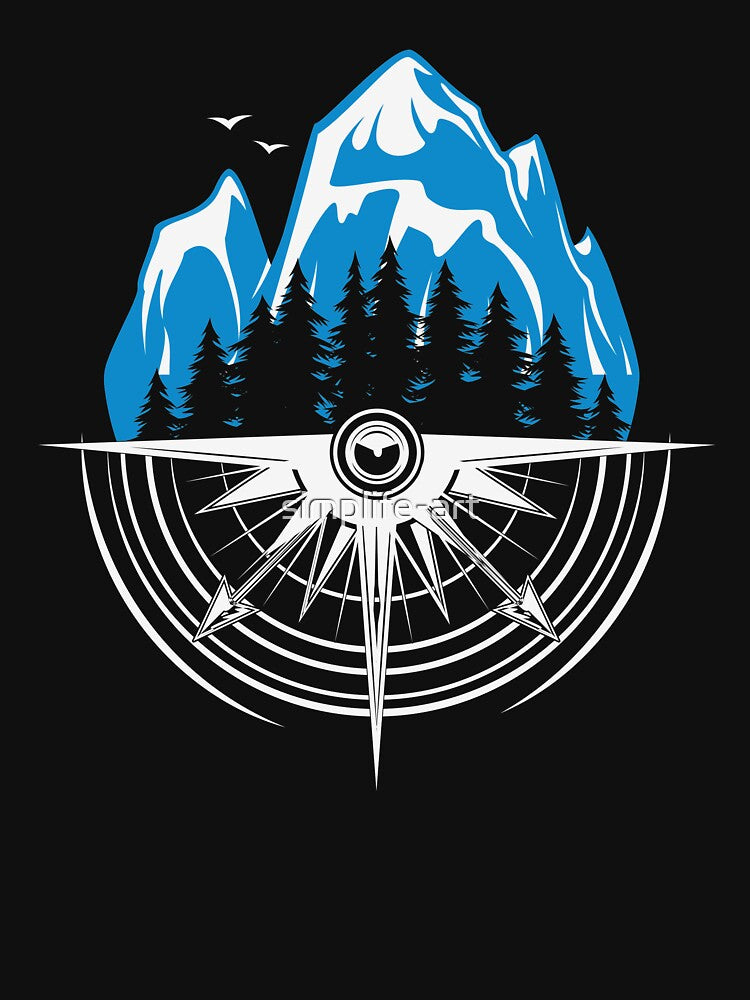 Hiking Camping Vintage Mountains | Funny Hiking Lover by simplife-art