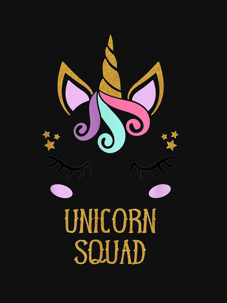 Cute Unicorn Squad T Shirt Birthday Gift Baby Shower Party by ShayDuffin