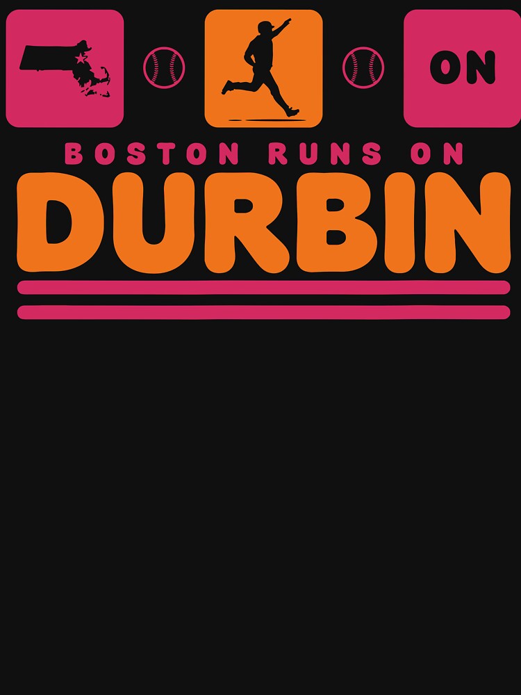 Boston Runs On Durbin Baseball Fan Design by OddPopARt