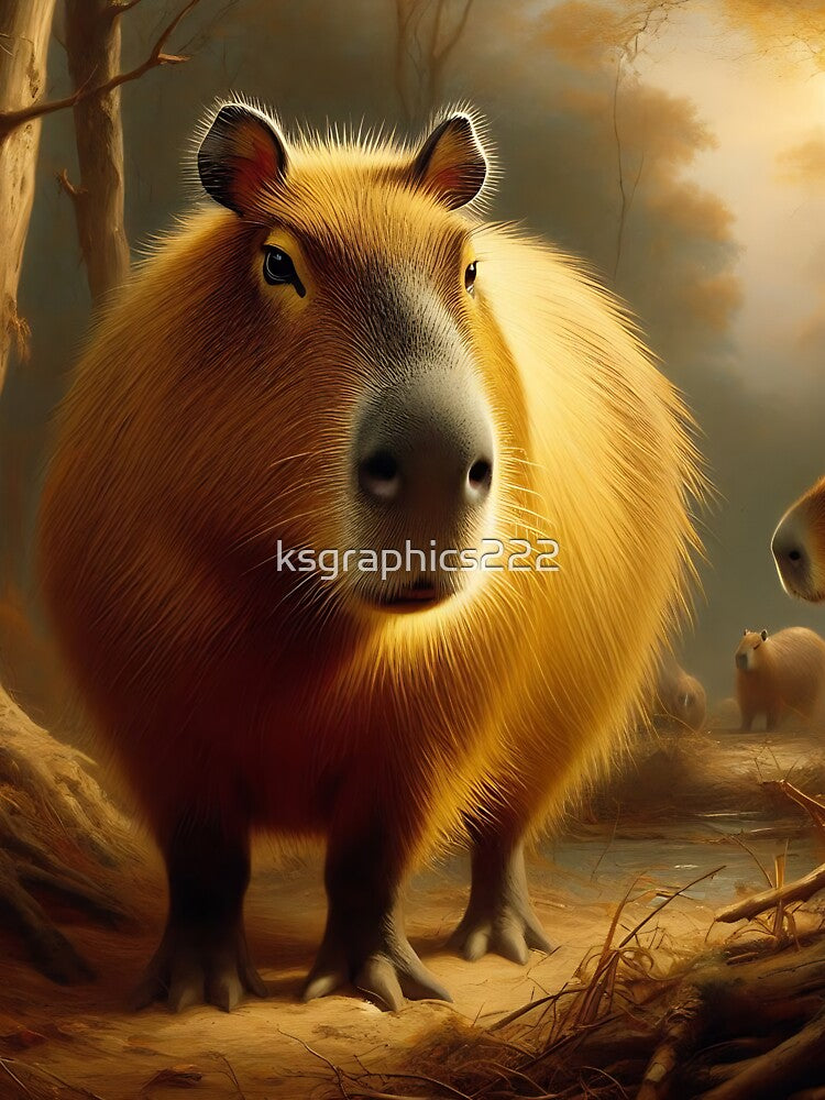 Capybara Art #99 | Capybara Lovers by ksgraphics222